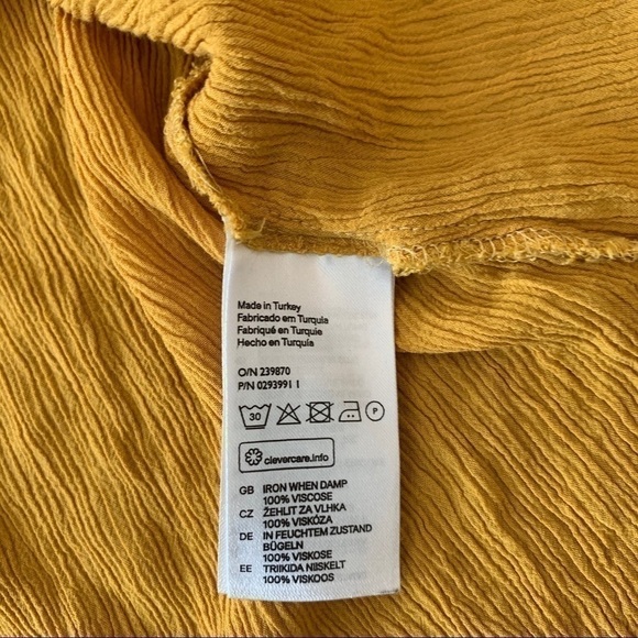 Yellow Peasant Blouse - Picture 4 of 4